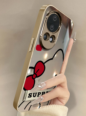 爱心kt猫适用于华为nova15手机壳nova15pro新款15ultra卡通14网红可爱13女12se高级感11支架10电镀镜面保护套