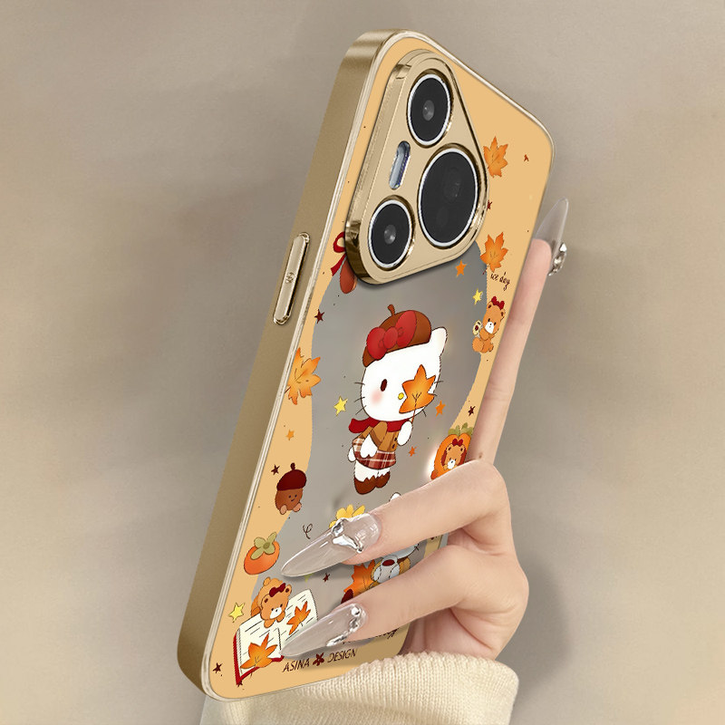 枫叶凯蒂猫适用于华为pura80手机壳80pro新款80ultra卡通70网红可爱60art女p50e高级p40支架电镀镜面30保护套,3C数码配件,手机保护套/壳,淘宝优惠券,粉丝福利购,淘宝优惠卷