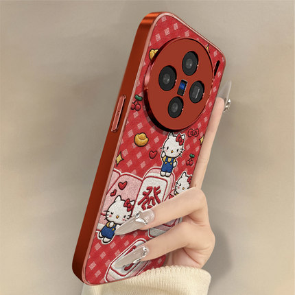 麻将kt猫适用于vivox300手机壳x300pro新款200s卡通x100ultra可爱x90s小羊皮80网红y500好看男女高级防摔支架