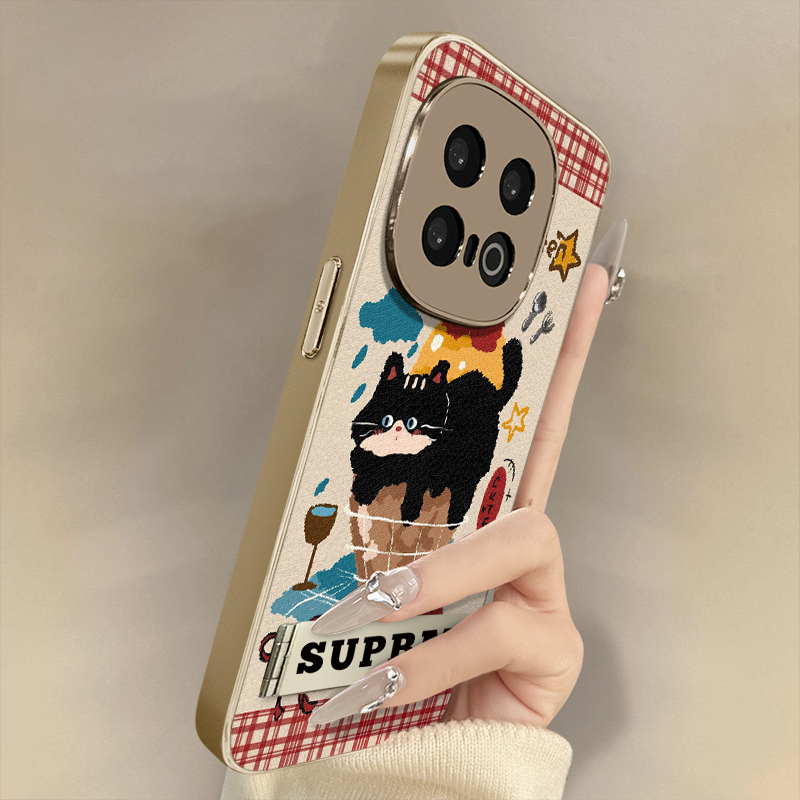 浙皇适用于vivoiqoo13手机壳12新款11网红neo10女9可爱8全包7防摔6支架z10turbo小羊皮秋冬卡通z9x雪糕猫咪
