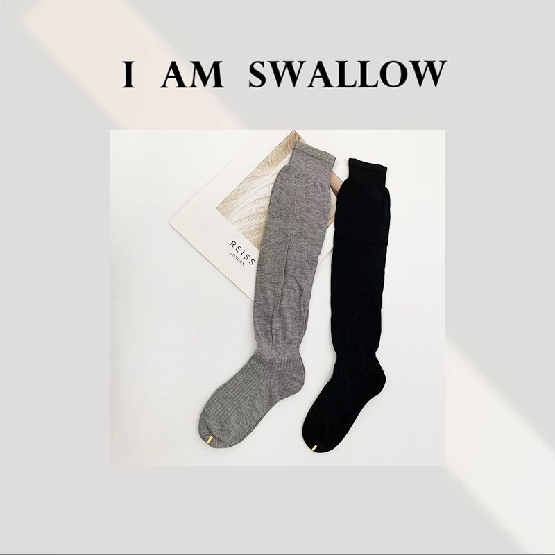 【A/M Swallow】25Ss秋季新品长款堆堆袜拍一发三双三色251014