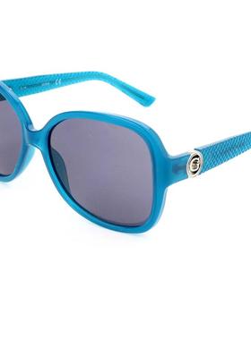 代购GUESS女士太阳镜防紫外线遮光抗眩光清晰视野蝴蝶形蓝色