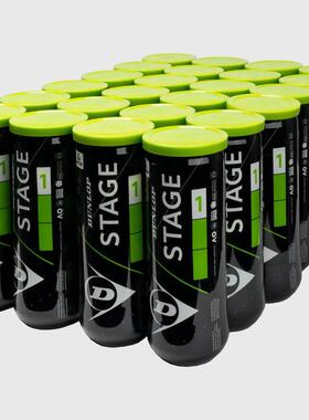 海外代购Dunlop/邓禄普网球减速慢弹ITF认证Stage 1绿色低压