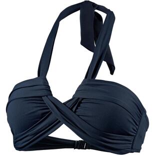 代购 Seafolly女士泳衣聚拢无钢圈深蓝交叉海滩度假比基尼爆款