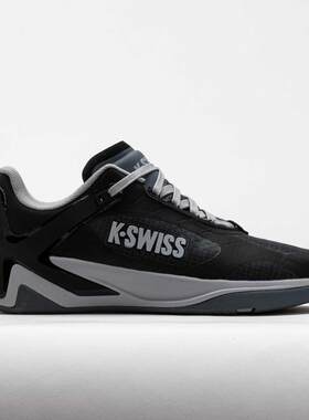 海外代购K·SWISS/盖世威男士网球鞋耐磨透气黑色灰色匹克球比赛