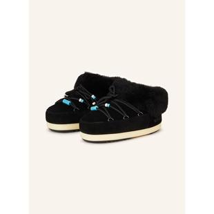 代购 BOOT女士雪地靴保暖防滑柔软内垫轻便圆头系带毛绒内衬 MOON