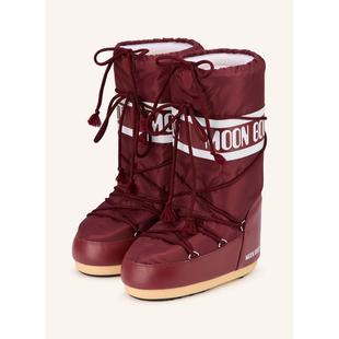 代购 BOOT女士雪地靴防水保暖防滑软底尼龙材质系带设计 MOON
