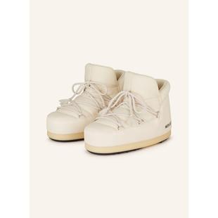 代购 BOOT女士雪地靴保暖防水防滑轻便系带短筒加绒内里 MOON