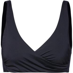 代购 简约 Seafolly女士泳衣聚拢支撑黑色深V海滩度假比基尼爆款