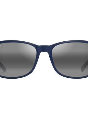 MauiJim男士太阳镜防紫外线抗眩光高清视野轻便佩戴矩形深蓝色