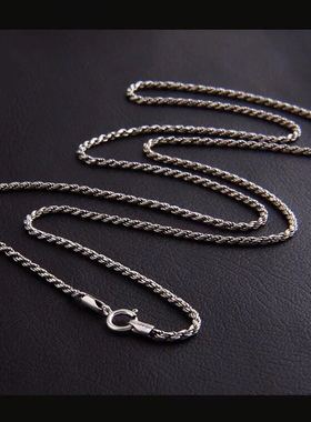 复古项链时尚风细款手工老银匠