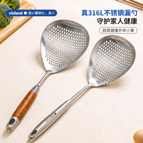 日本316L不锈钢漏勺食品级厨房