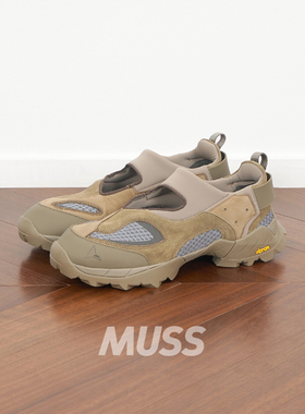 现货 ROA HIKING ROZES 绒面小牛皮拼接镂空户外透气一脚蹬休闲鞋