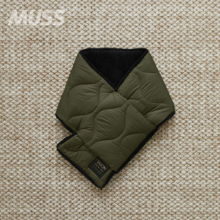 DOWN 现货 TAION REVERSIBLE 军事线双面羽绒抓绒保暖围巾 SCARF