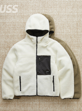 现货 TAION MOUNTAIN W-ZIP BOA 户外山系摇粒绒拼接保暖夹克外套