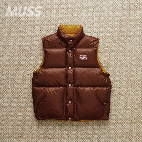 现货 HUMAN MADE REVERSIBLE DOWN VEST 双面防撕裂尼龙羽绒马甲