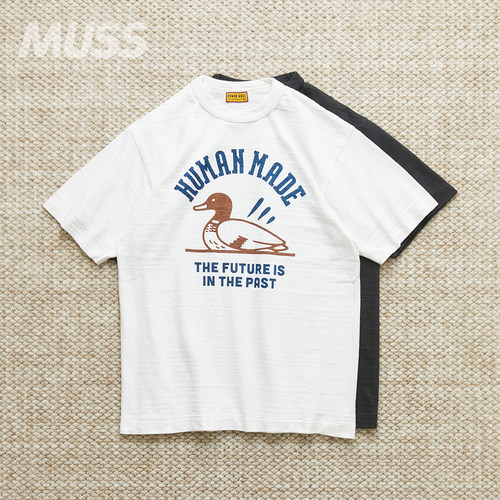 HUMANMADE日产水洗鸭子印花短袖
