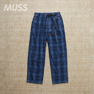 GRAMICCI 小野人格纹提花复古牛仔裤 O.G. PLAID 25AW DENIM 现货