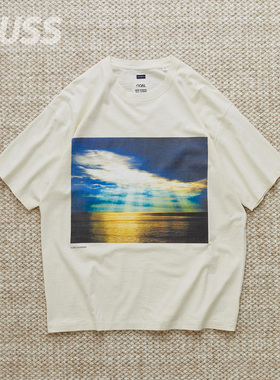 现货 NANAMICA OOAL L/S PHOTO PRINT 日产复古海景印花短袖T恤
