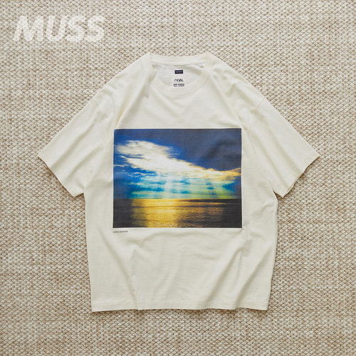 NANAMICA日产复古海景印花T恤