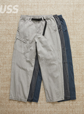 现货 SEDAN ALL-PURPOSE COTTON CANVAS 棉质帆布染色腰带登山裤