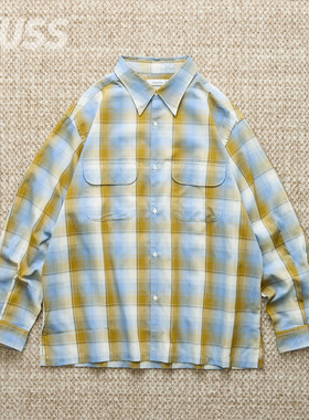 现货 NANAMICA REGULAR COLLAR SHIRT 日产美式风格格纹衬衫25SS