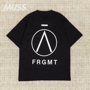 现货 FRAGMENT DESIGN PEACE PIECE 藤原浩闪电LOGO情侣印花短袖