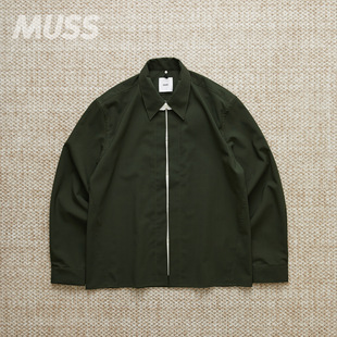 现货 OAMC WOOL SHIRT WITH DOUBLE OPENING意产双层羊毛休闲衬衫