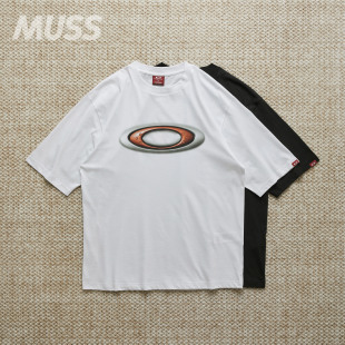 现货 OAKLEY HERITAGE ELLIPSE TEE 复古休闲LOGO印花舒适短袖T恤