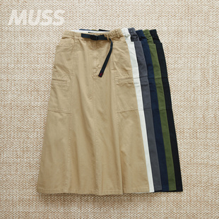 现货 VOYAGER SKIRT 山系户外水洗斜纹布休闲半身裙25SS GRAMICCI