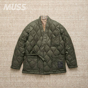 现货 UNIVERSAL WORKS X TAION 联名格纹双面穿绗缝保暖羽绒夹克