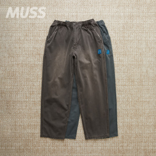 LIBERAIDERS 水洗破坏复古做旧休闲裤 GARMENT UTILITY DYED 现货