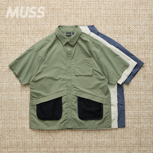 现货 WILDTHINGS DENALI SS SHIRT 户外尼龙口袋短袖衬衫 25SS