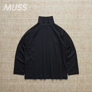 现货 KAPTAIN SUNSHINE SUVIN SUEDE 日产拉绒苏文天竺棉高领T恤