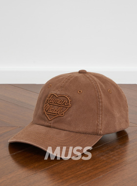 现货 HUMAN MADE 6PANEL TWILL CAP 水洗斜纹爱心刺绣棒球帽26SS