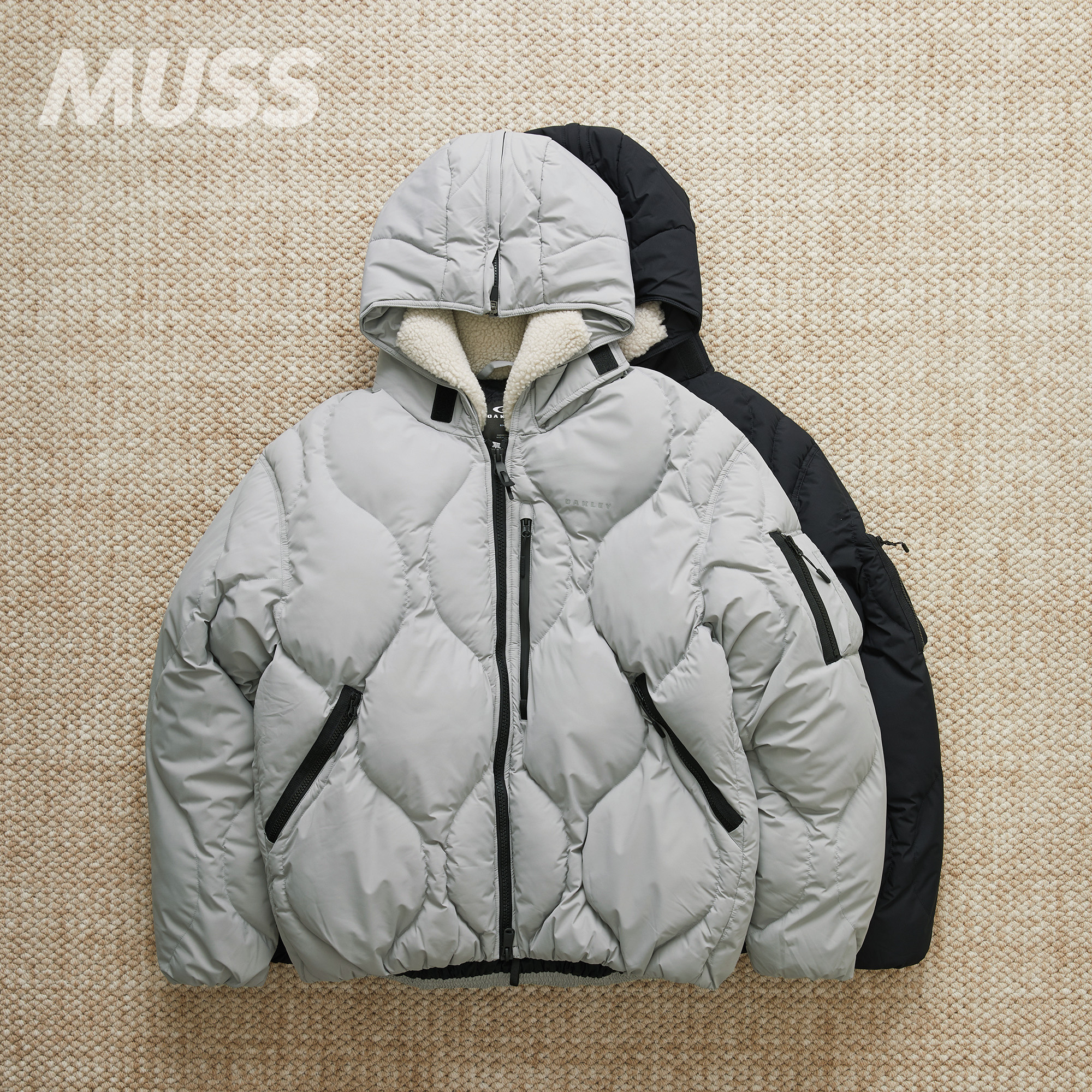 现货 OAKLEY URBANSLOPE PUFFER 防泼机能绗缝抓绒领保暖棉服外套