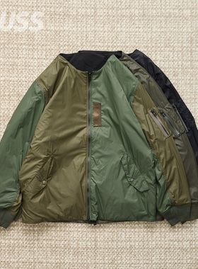 现货 TAION REVERSIBLE MA-1 TYPE JKT双面穿无领飞行员工装夹克
