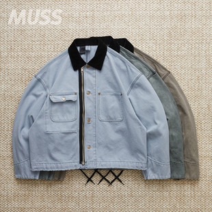 日产染色拼接明线帆布工装 现货 JACKET WORK 夹克 N.HOOLYWOOD