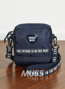 现货 HUMAN MADE MILITARY POUCH LARGE 军事复古通勤竖版斜挎包