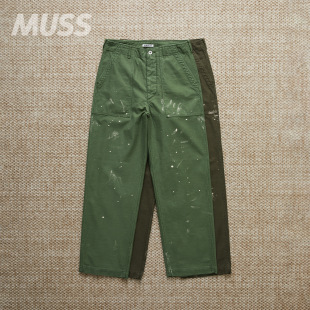 WASHED BAGGY SATIN 日产褪色水洗埃及棉休闲裤 现货 AURALEE