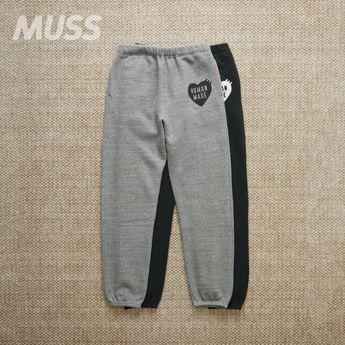 现货 HUMAN MADE CLASSIC SWEATPANTS 日产爱心抓绒休闲复古卫裤