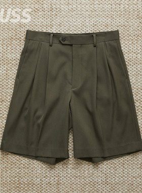 现货 AURALEE LIGHT WOOL MAX SHORTS 日产密织羊毛复古休闲短裤