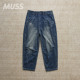 水洗泼墨锥形宽松牛仔裤 现货 SARROUEL PANTS LIBERAIDERS DENIM