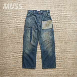 BOWWOW 做旧补丁拼接牛仔裤 LAPD DENIM 25AW PRISONER 现货