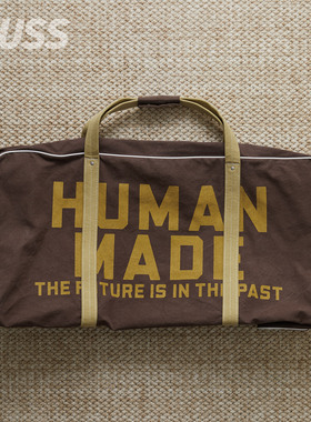 现货 HUMAN MADE CANVAS BOSTON BAG 帆布字母波士顿手提包 25AW