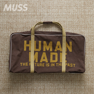CANVAS MADE BOSTON BAG 25AW 现货 帆布字母波士顿手提包 HUMAN
