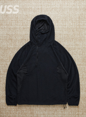 现货 MEANSWHILE PRIMALOFT ACTIVE 日产机能拼接保暖速干P绒卫衣