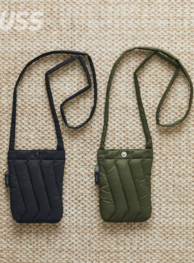 现货 IS-NESS X TAION DOWN POUCH联名防撕裂羽绒斜挎单肩包 25AW