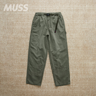 WORK CANVAS GRAMICCI 25AW 小野人棉麻做旧帆布工装 裤 PANT 现货