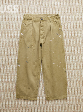 现货 ANCELLM PAINT CHINO TROUSERS 日产泼墨染色休闲卡其裤25SS